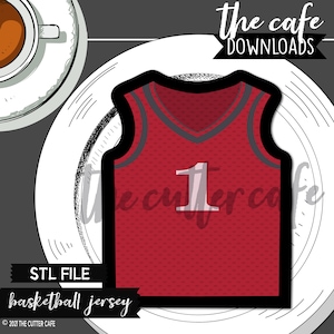 DIGITAL STL / Basketball Jersey / Basketball Shirt / Uniform Cookie Cutter stl/ thecafe