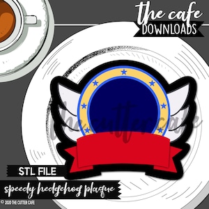 DIGITAL STL / Speedy Igel Banner / Keksausstecher Stl/ Thecafe