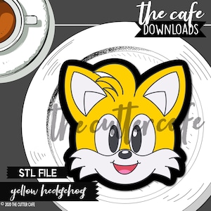 DIGITAL STL / Gelb Speedy Igel / Keksausstecher Stl/ Thecafe