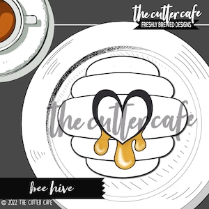 DIGITAL STL / Bee Hive / Honey / Cookie Cutter stl/ thecafe