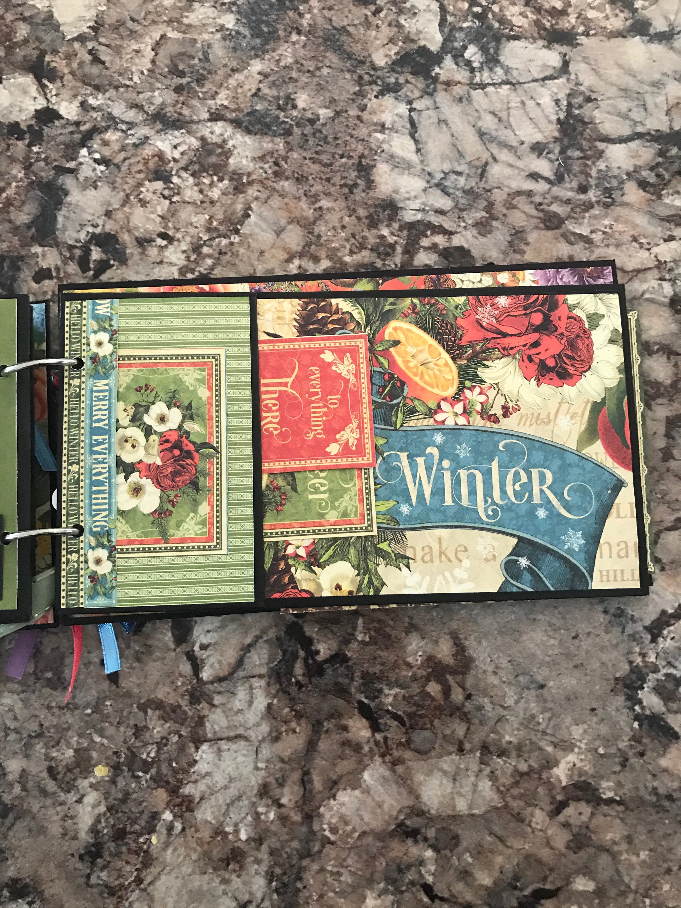 Seasons scrapbook Etsy