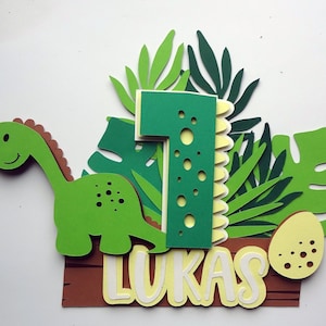 Dinosaure de gâteau en couches SVG, svg de gâteau, téléchargement immédiat, dinosaure de gâteau de fête, décoration d'anniversaire Dino