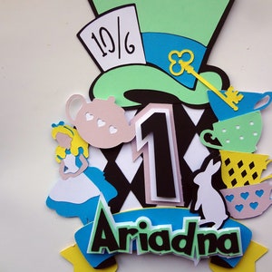Tea Party Cake Topper SVG | DIY Personalized Birthday Cake Topper Decoration | Digital File for Cricut and Silhouette