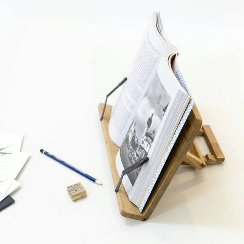 Personalized Solid Wood Cookbook Stand Recipe Stand Not Etsy Australia