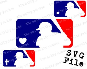 mlb logo with heart