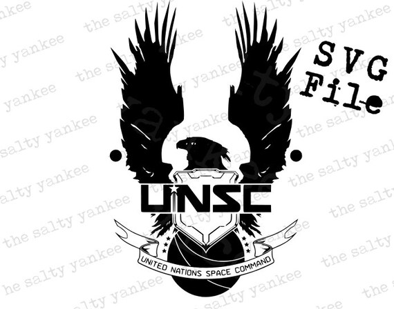 Halo Infinity Unsc Crest Logo Svg Vector File For Cricut Vinyl Etsy
