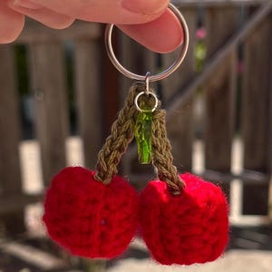 Red Cherry Keychain