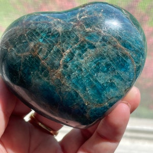 Blue Apatite Heart