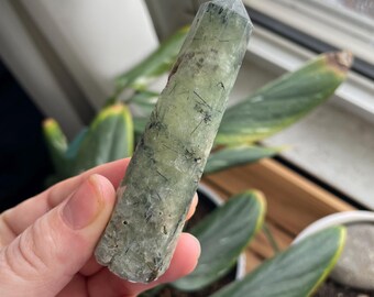 Prehnite with Epidote Tower