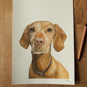 Custom painting - Pet portrait gouache painting eco-friendly bamboo fibre paper