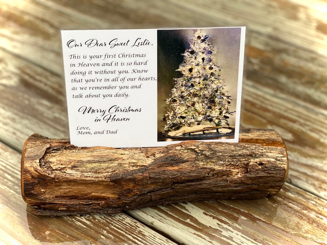 Christmas In Heaven Card - Thinking Of You At Christmas - In Memory Of