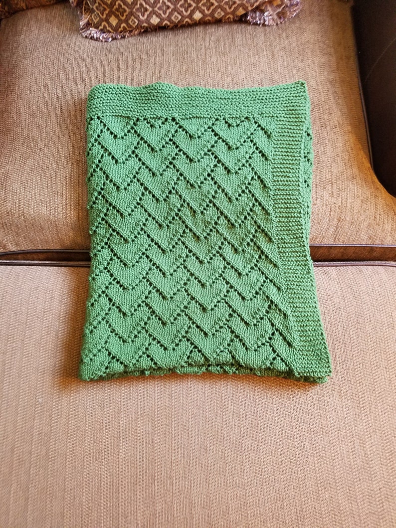 Knitting Pattern Dragon Scale Blanket image 3