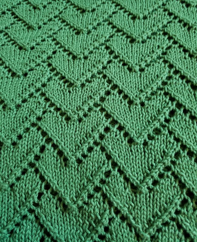 Knitting Pattern Dragon Scale Blanket image 2