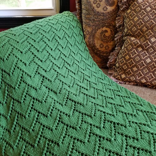 Knitting Pattern Dragon Scale Blanket Etsy