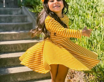 girls mustard dress