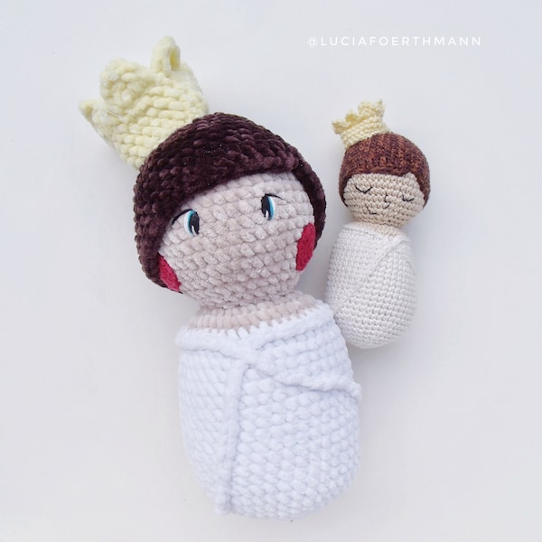 Crochet Pattern Baby Jesus doll