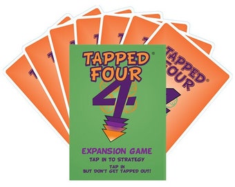 Tapped Four Expansion Game 2-11 players Great Family fun for all occasions. Camping Game. Reunion Game