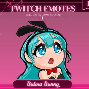 Bulma Bunny (DB | DBZ) Emotes: Discord, Twitch, Youtube, Ect.
