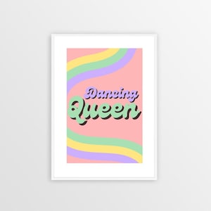 Dancing Queen /ABBA print / Lyric Print
