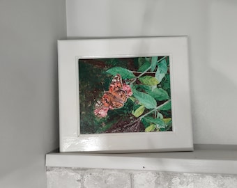 Original Framed Acrylic Painting–"Royal Monarch." on Canvas