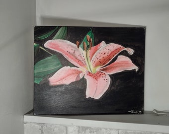 Original acrylic painting--"Pretty Petals" on canvas