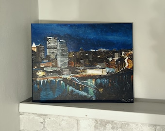 Original Acrylic Painting–"The 'Burgh" on Canvas