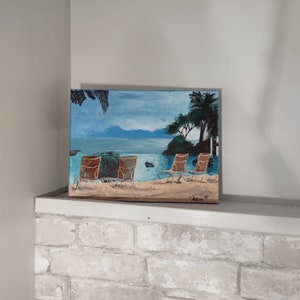 Original Acrylic Painting–&quot;Take Me, Tahiti!&quot; on Canvas