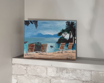 Original Acrylic Painting–"Take Me, Tahiti!" on Canvas