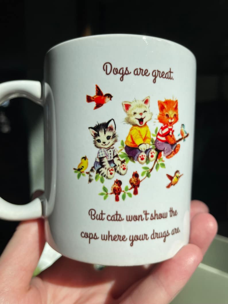 PinPenMerger Cool Cats Stoneware Mug - Thumbnail 3