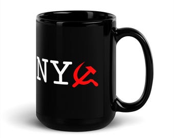 Caneca Comunista de Nova York - Preta