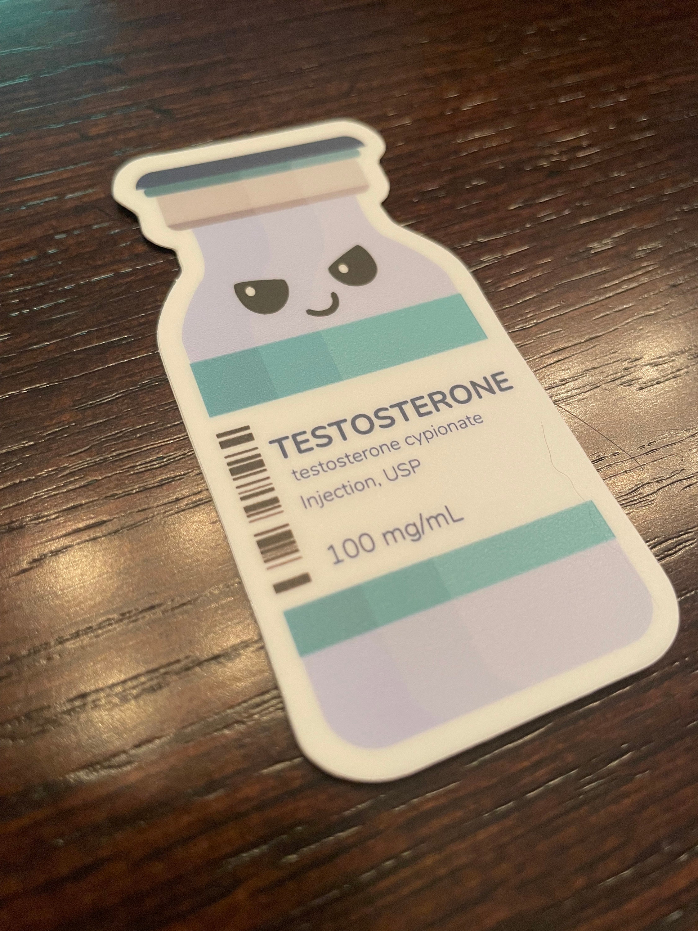 Testosterone Sticker - Etsy