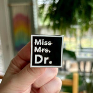 Black Hard Enamel Doctor Pin