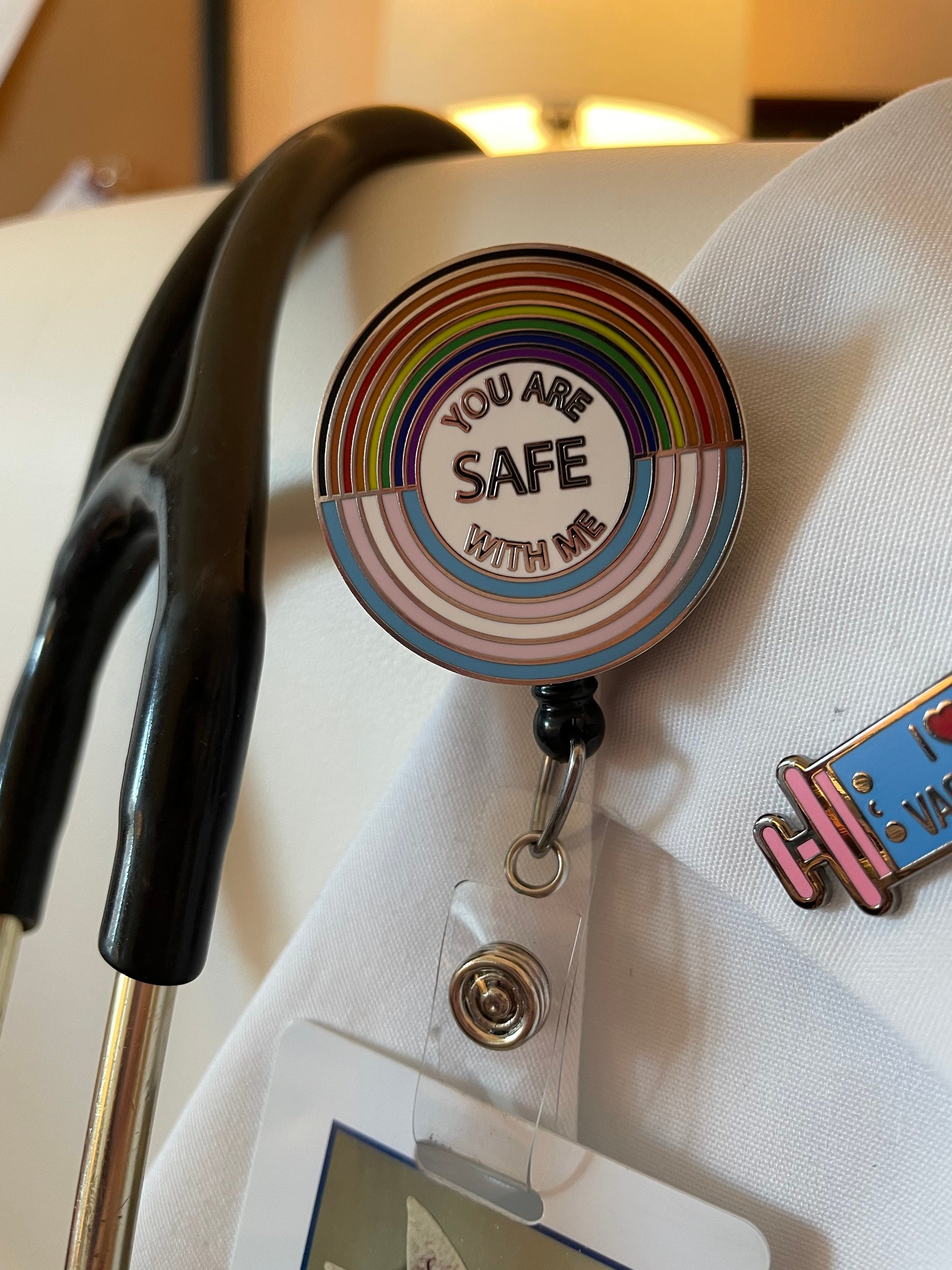 You Are Safe With Me Badge Reel