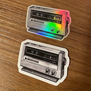 13:12 Retro Clock Sticker