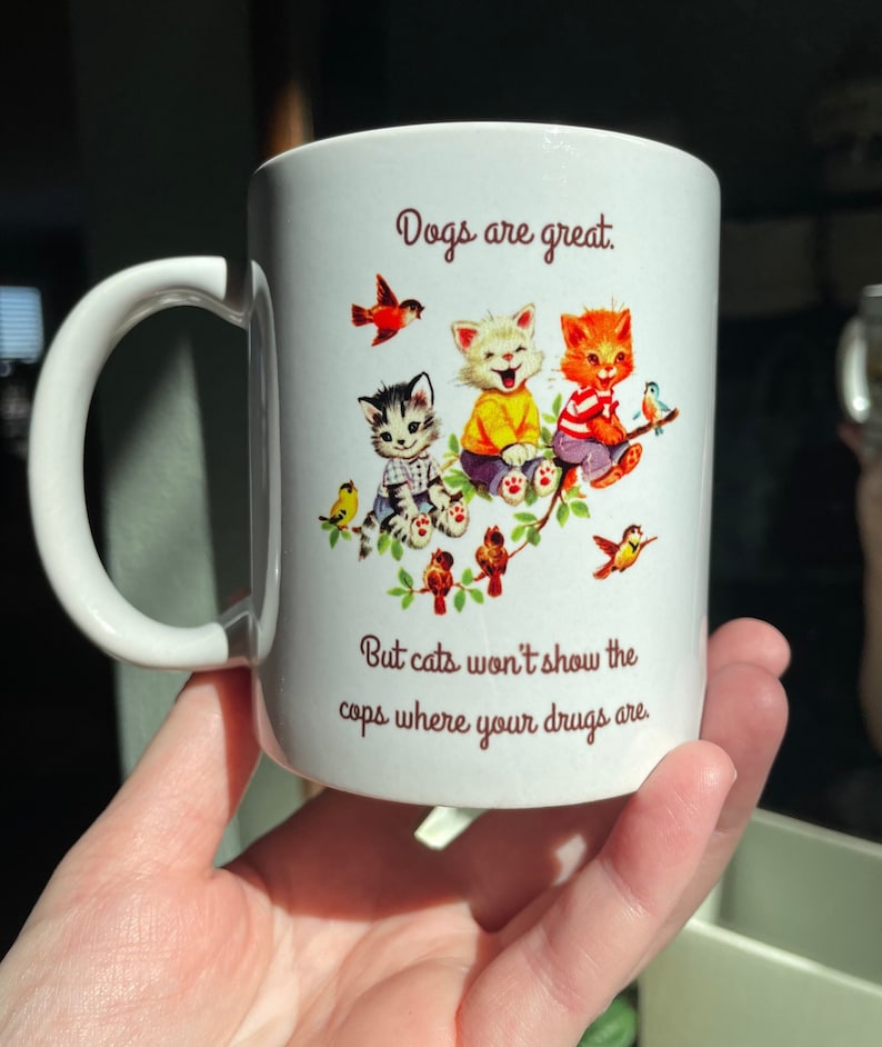 PinPenMerger Cool Cats Stoneware Mug - Thumbnail 2