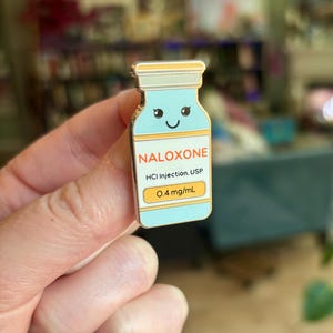 Happy Naloxone Pin