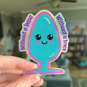 Zonder sporen glittersticker