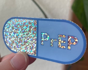PrEP Glitter Sticker