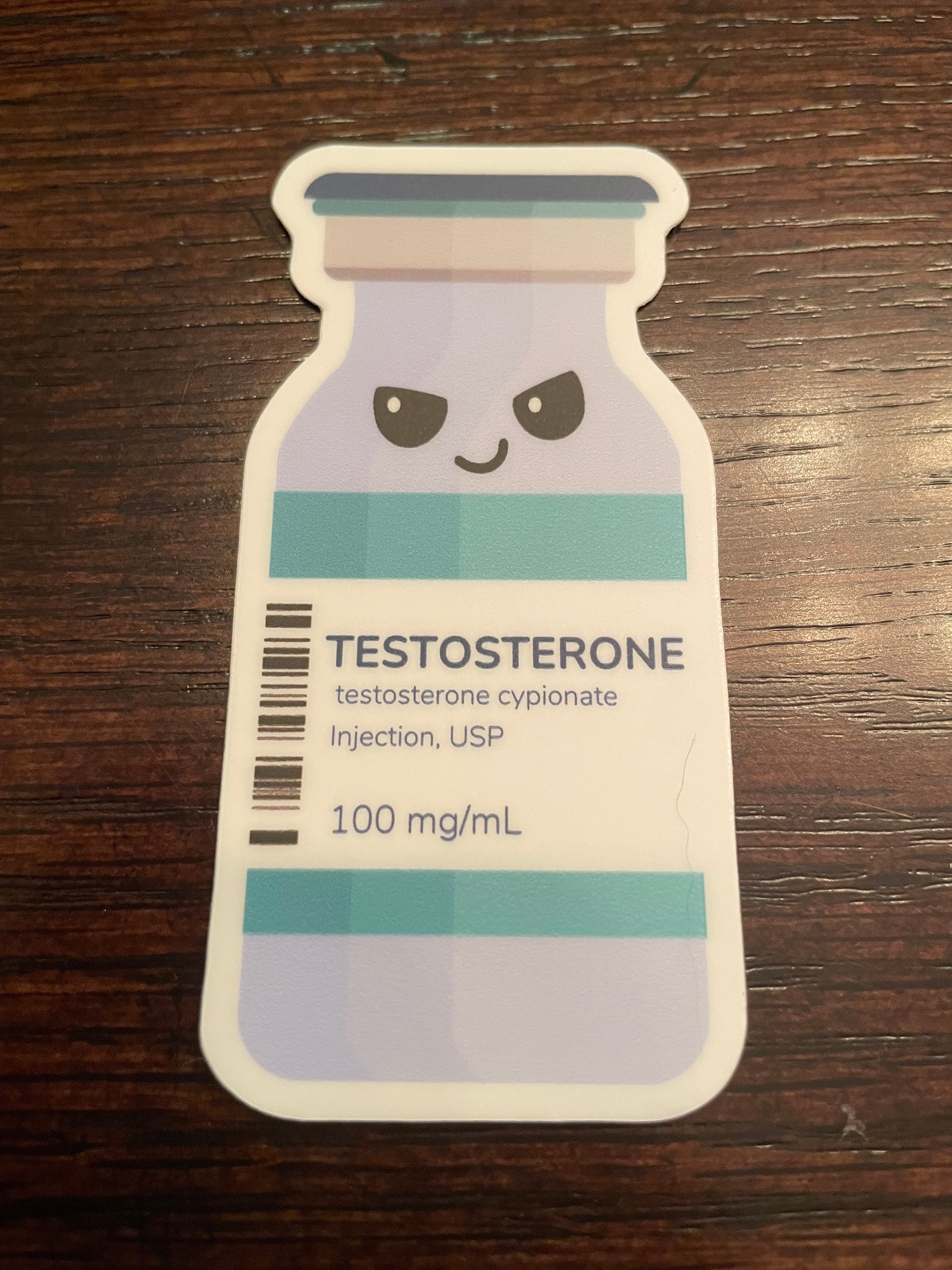 Testosterone Sticker - Etsy