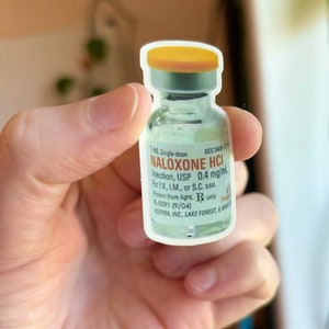 Naloxone Clear Sticker