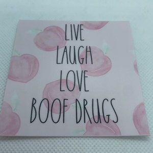 Boof Drugs Sticker