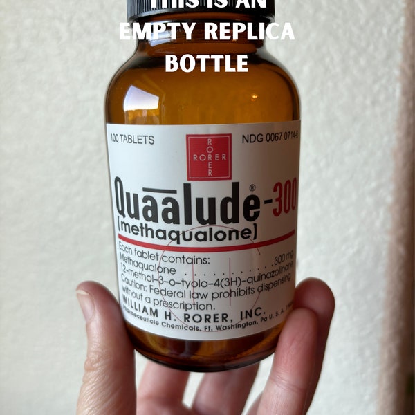 Replica Vintage Quaaludes Bottle