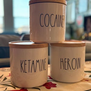 Subversive Rae Dunn Canisters