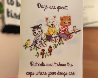 Adesivo de gatos legais