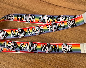 You Are Safe with Me Breakaway Lanyard