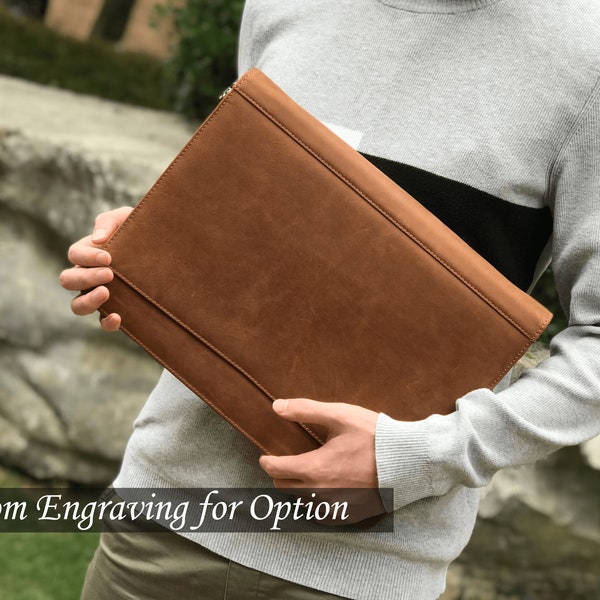 Leather Portfolio Legal Size Etsy UK