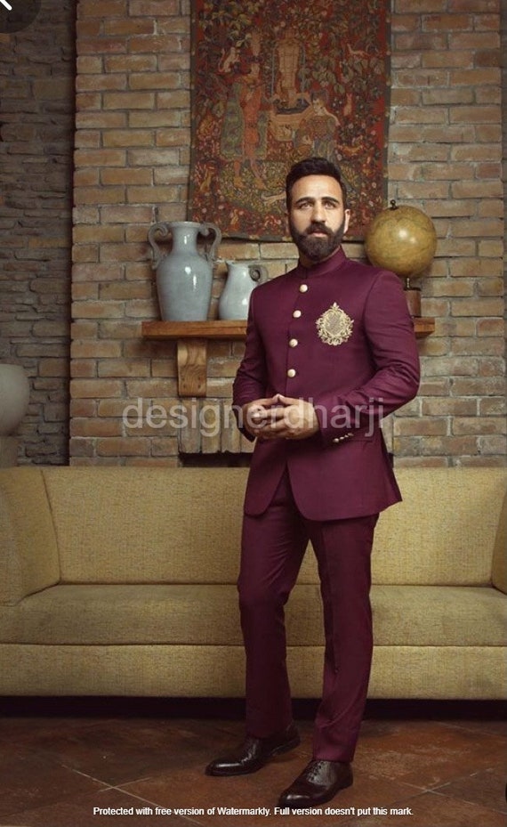 Indian Designer Tuxedo Blazer with Pant Jodhpuri Suit Mens Wedding Wear Dress Indowestern Jodhpuri Royal Suits Plus Size Available