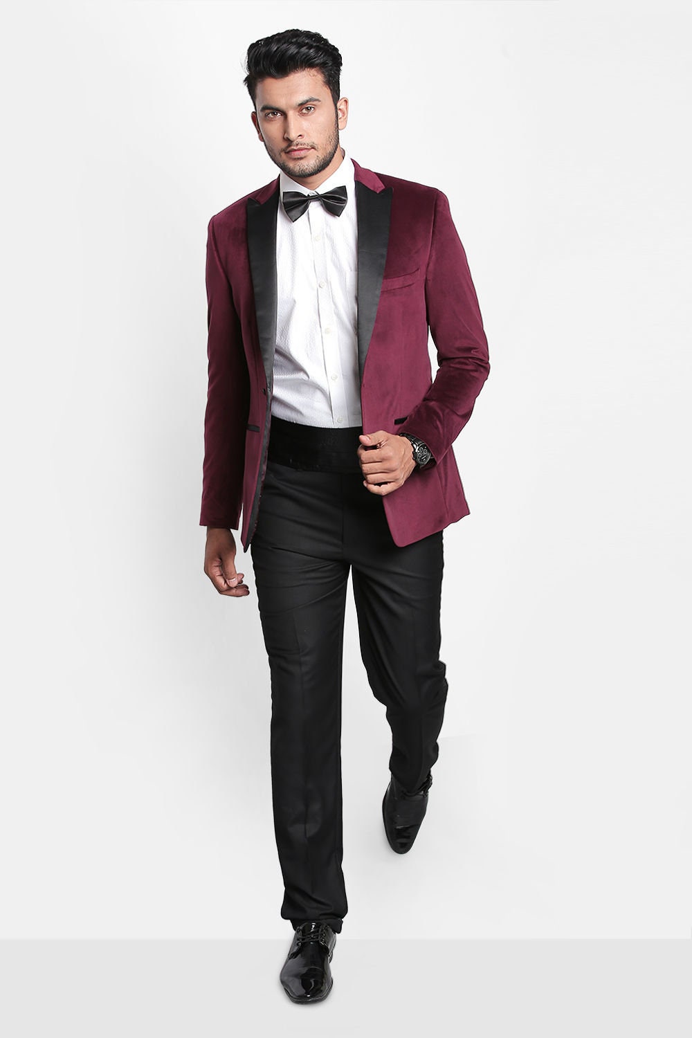 Indian Designer Mens Wedding Wear Red Velvet Jodhpuri suit Etsy