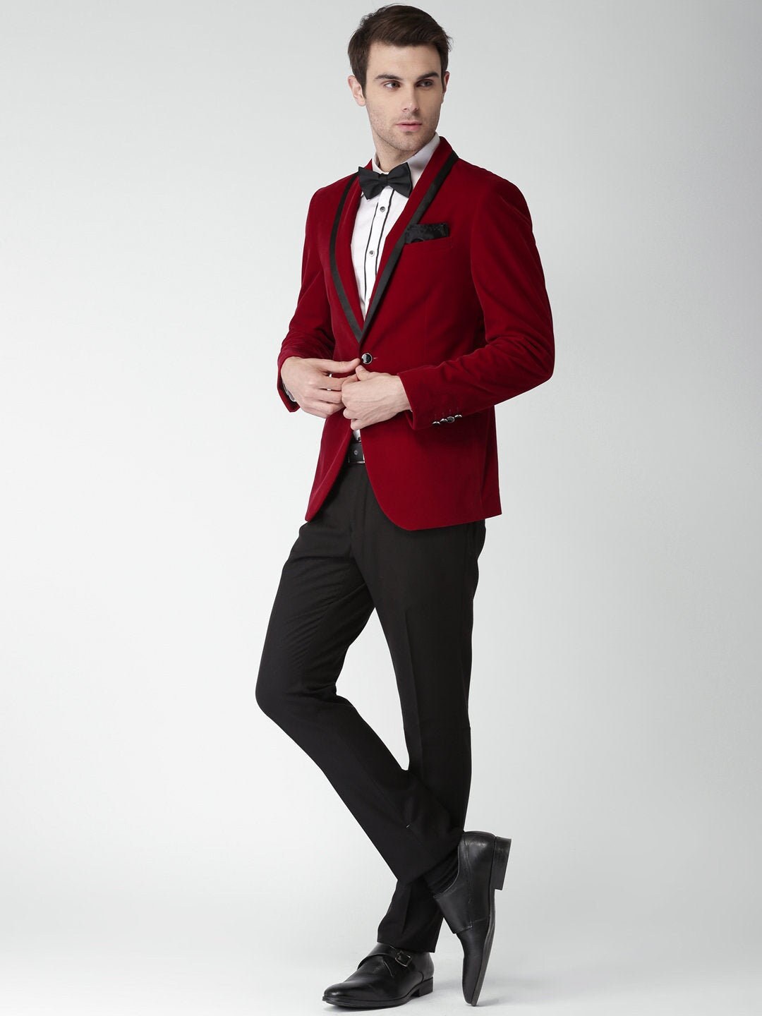 Inndian Designer Royal Red coat pant Mens Ethnic Wedding Wear Etsy