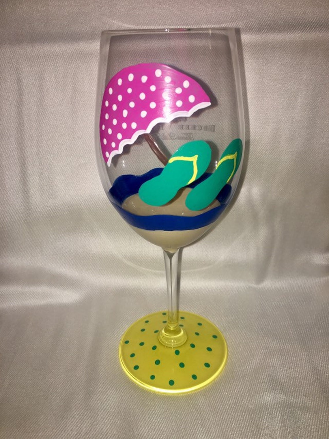 acrylic beach wine glasses